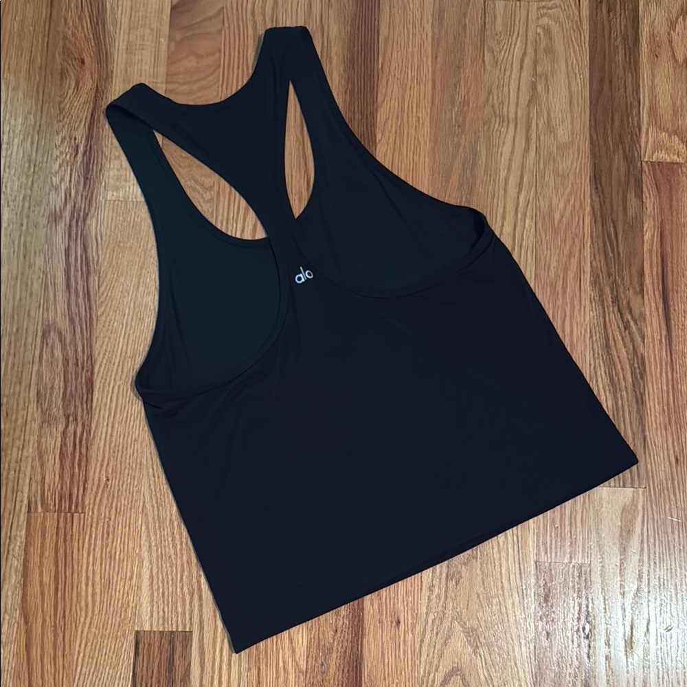 ALO Yoga Jet Black Racerback Tank